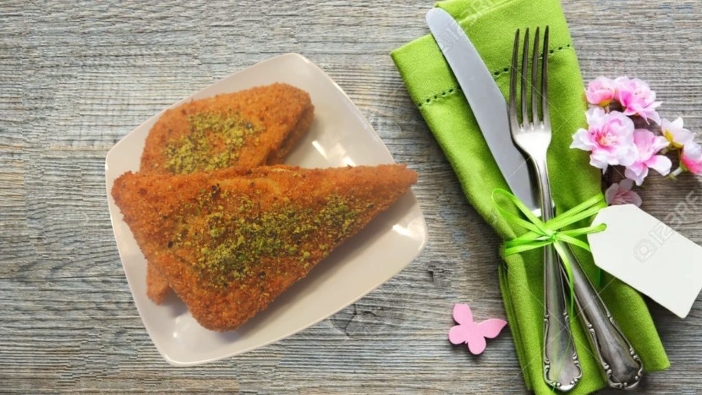 mozzarella in carrozza al pistacchio